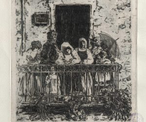 Passa la processione, 1912, Felice Melis Marini